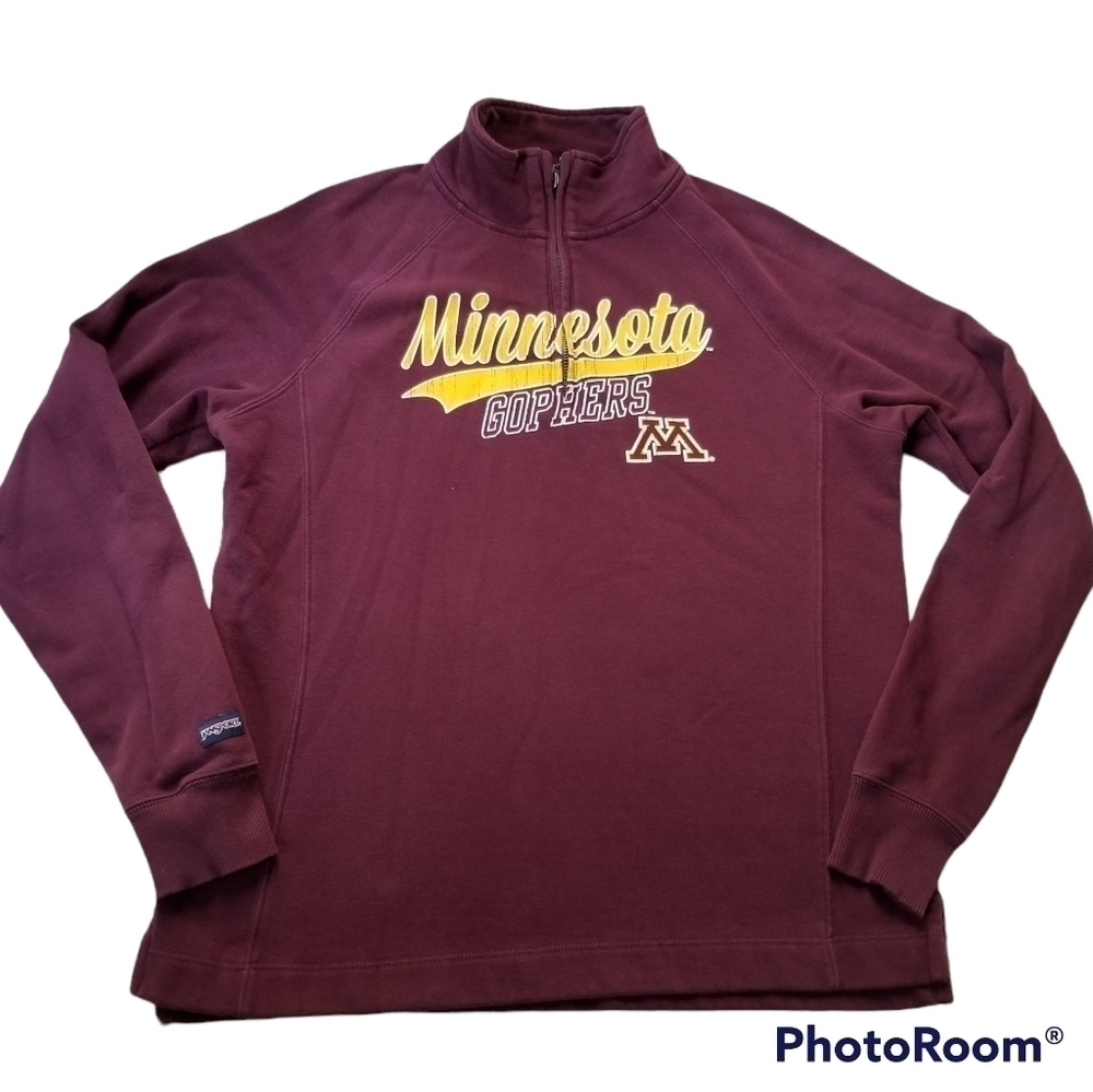 Jansport sz L Minnesota Gophers 1/4 zip pullover